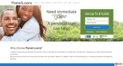 Desktop Screenshot of planet-loans.com